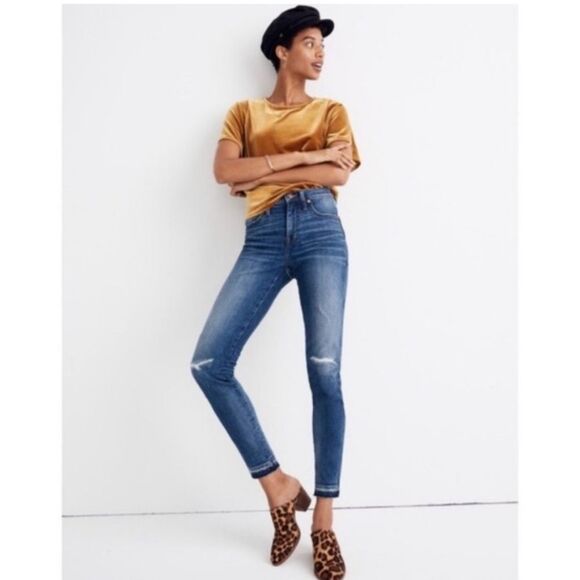 Madewell 9" High-Rise Skinny Jeans‎ York Wash 24 - Picture 1 of 9